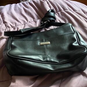 Black purse with strap